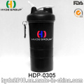 Bouteille de secoueur de protéine de sport en plastique nouvellement portative de 400ml (HDP-0305)